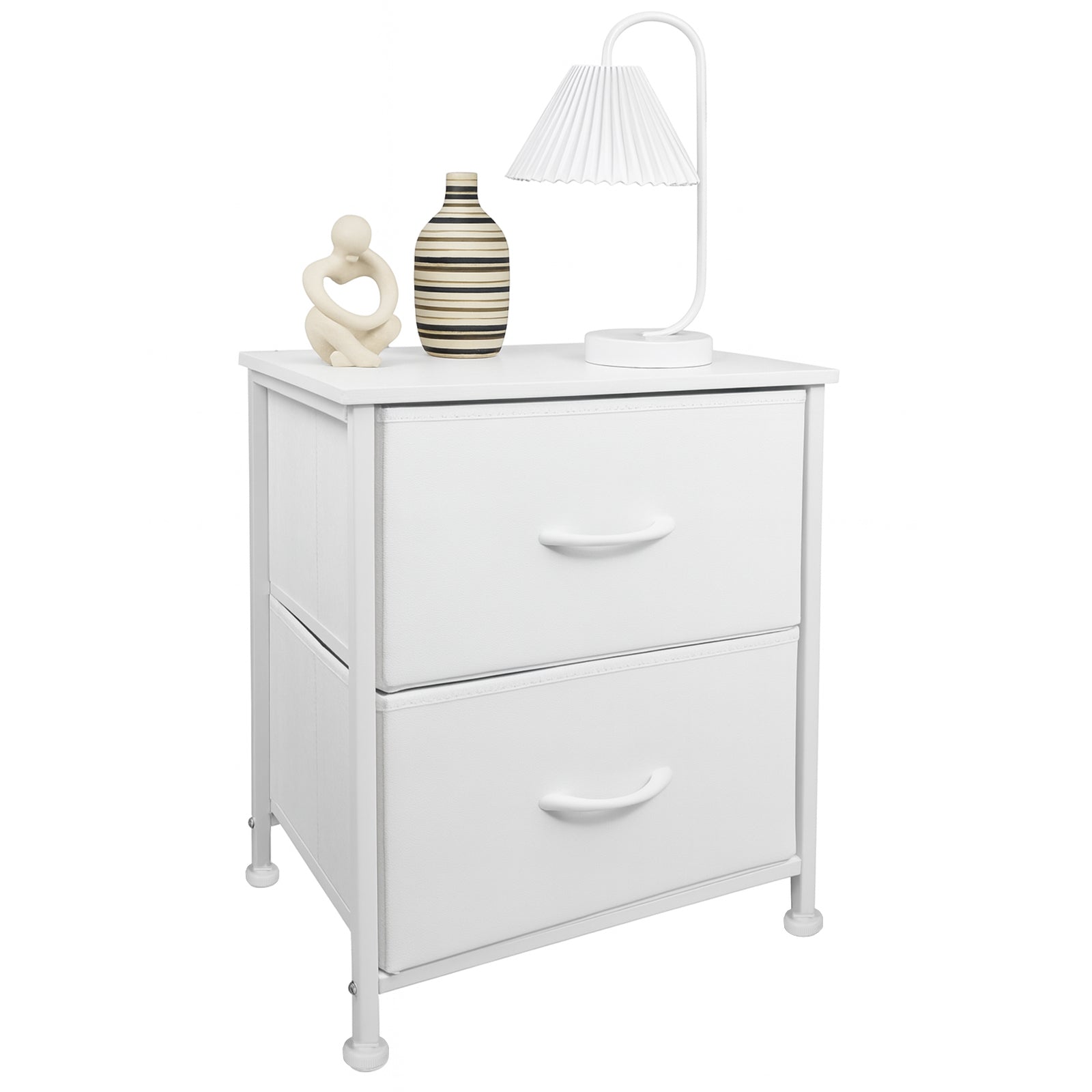 Shawken 2-Drawer Fabric Storage Nightstand