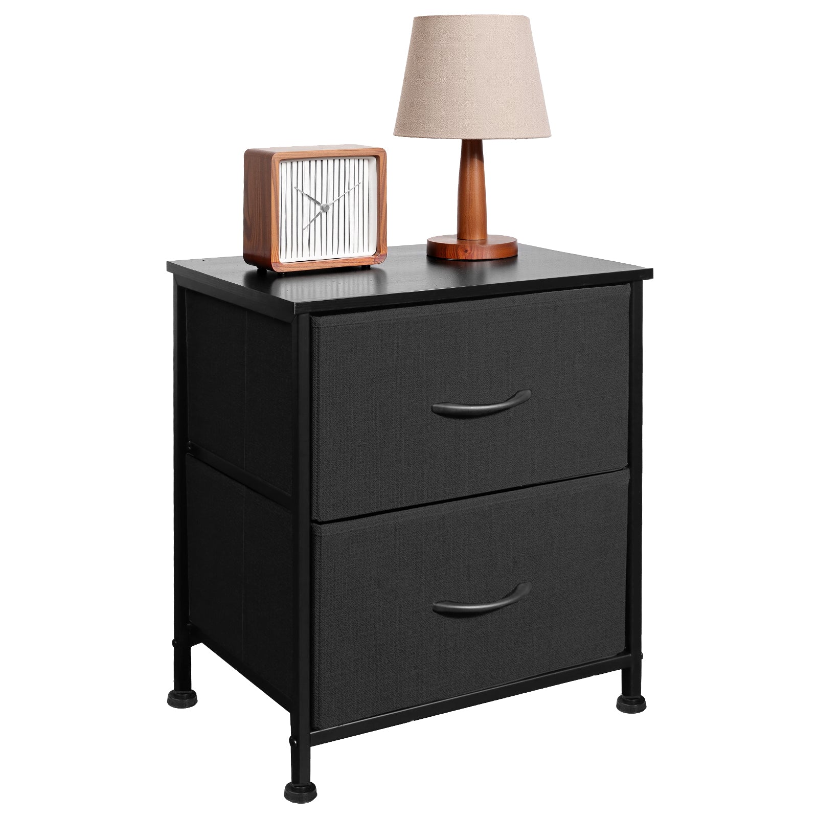 Shawken 2-Drawer Fabric Storage Nightstand