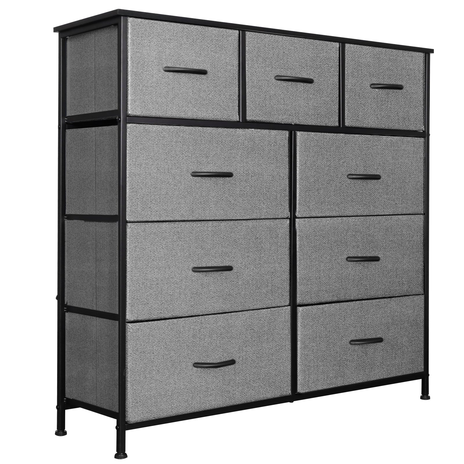 Shawken 9-Drawer Fabric Dresser, Tall Storage Organizer