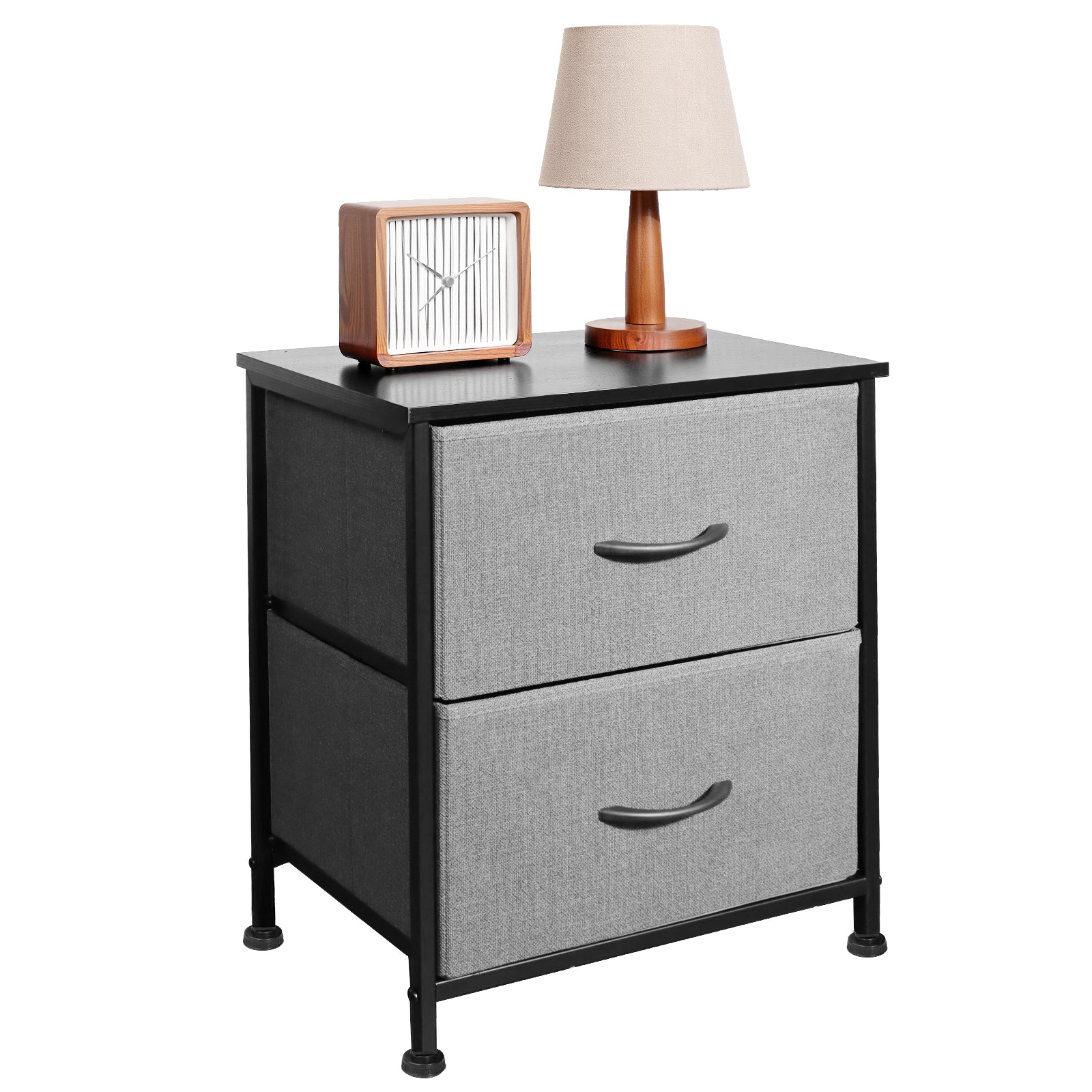 Shawken 2-Drawer Fabric Storage Nightstand