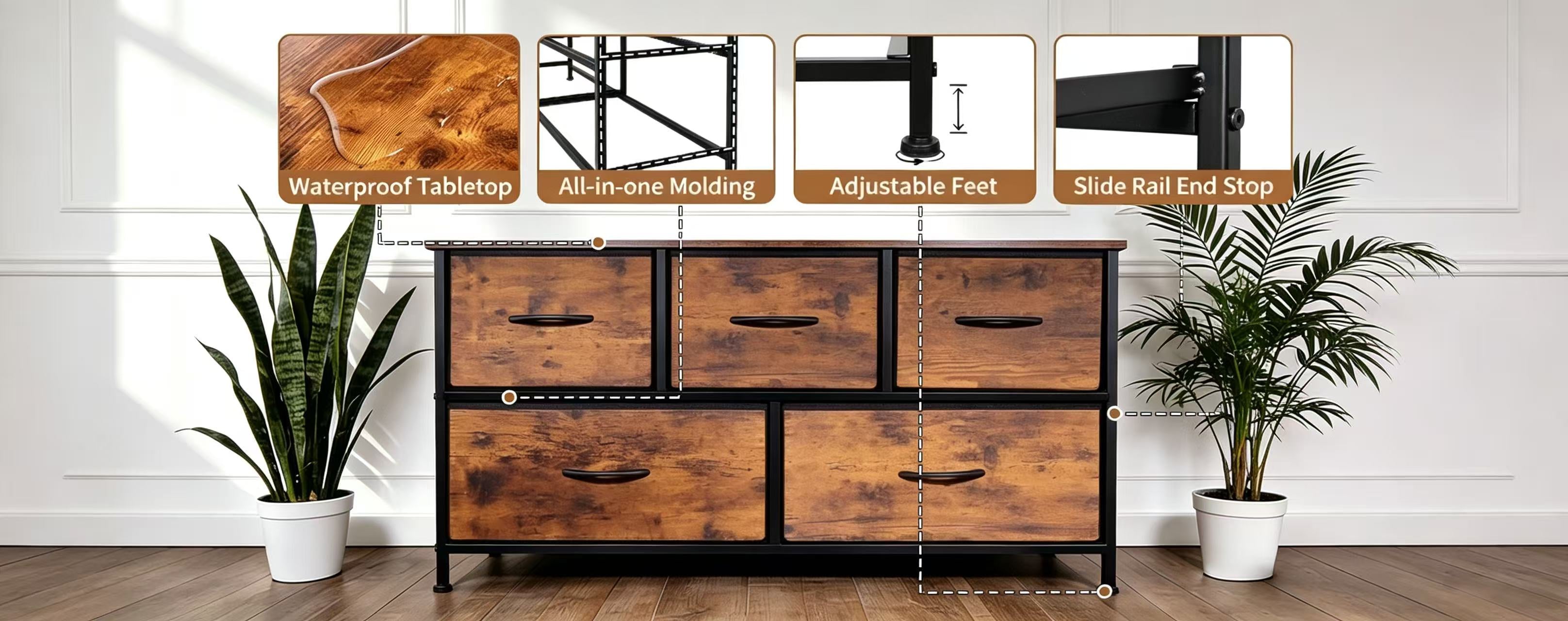 Shawken Official Store - Fabric Dressers & Home Storage