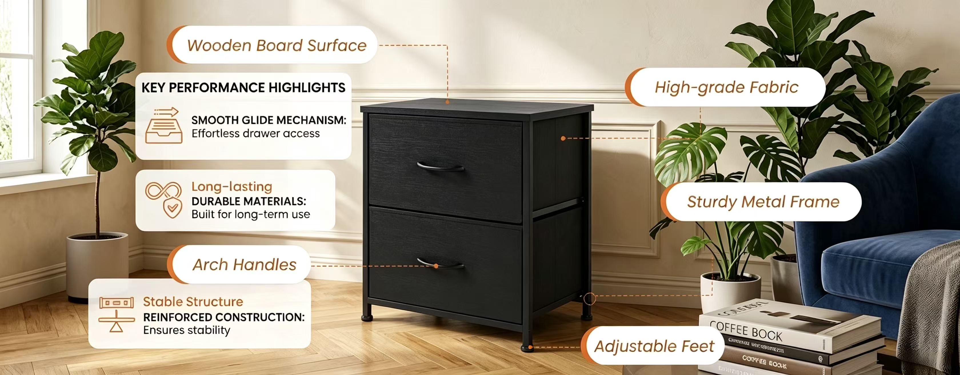 Shawken Official Store - Fabric Dressers & Home Storage