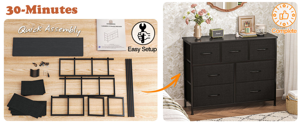 Shawken Official Store - Fabric Dressers & Home Storage